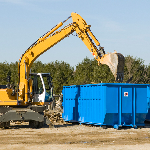 what size residential dumpster rentals are available in Laings OH